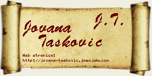 Jovana Tasković vizit kartica